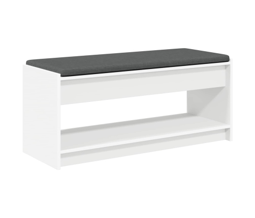 Zāles Sols Ar Spilvenu Ar Plauktu Balts 103 X 38 X 45 Cm Vidaxl