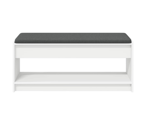 Zāles Sols Ar Spilvenu Ar Plauktu Balts 103 X 38 X 45 Cm Vidaxl