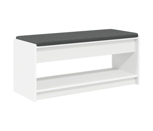 Zāles Sols Ar Spilvenu Ar Plauktu Balts 103 X 38 X 45 Cm Vidaxl