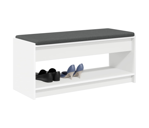 Zāles Sols Ar Spilvenu Ar Plauktu Balts 103 X 38 X 45 Cm Vidaxl