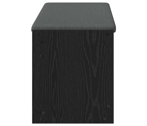 Zāles Sols Ar Spilvenu Melns Ozolkoks 103 X 38 X 45 Cm Vidaxl