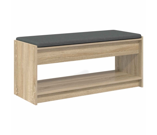 Zāles Sols Ar Spilvenu Ar Plauktu Sonoma Ozols 103 X 38 X 45 Cm Vidaxl