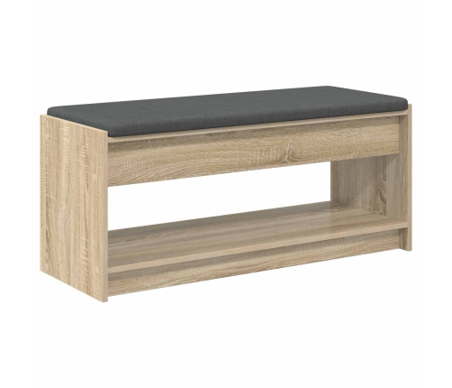 Zāles Sols Ar Spilvenu Ar Plauktu Sonoma Ozols 103 X 38 X 45 Cm Vidaxl