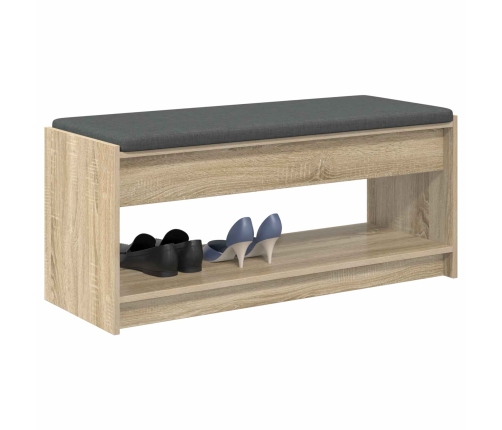 Zāles Sols Ar Spilvenu Ar Plauktu Sonoma Ozols 103 X 38 X 45 Cm Vidaxl