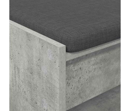 Zāles Sols Ar Spilvenu Betona Pelēks 103 X 38 X 45 Cm Vidaxl