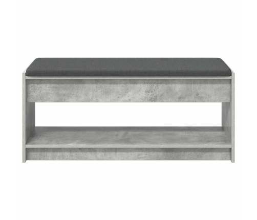 Zāles Sols Ar Spilvenu Betona Pelēks 103 X 38 X 45 Cm Vidaxl