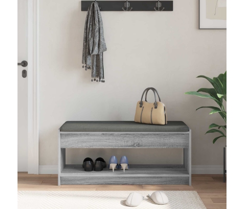 Zāles Sols Ar Spilvenu Pelēks Sonoma 103 X 38 X 45 Cm Vidaxl