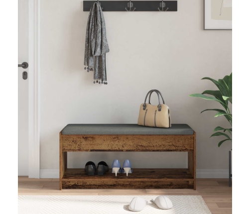 Zāles Sols Ar Spilvenu Ar Plauktu Vecs Koks 103 X 38 X 45 Cm Vidaxl