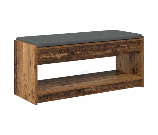 Zāles Sols Ar Spilvenu Ar Plauktu Vecs Koks 103 X 38 X 45 Cm Vidaxl