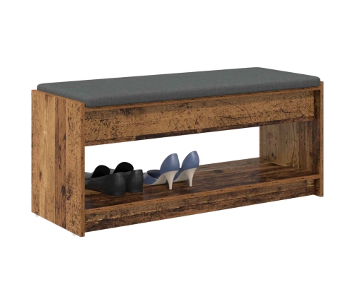 Zāles Sols Ar Spilvenu Ar Plauktu Vecs Koks 103 X 38 X 45 Cm Vidaxl