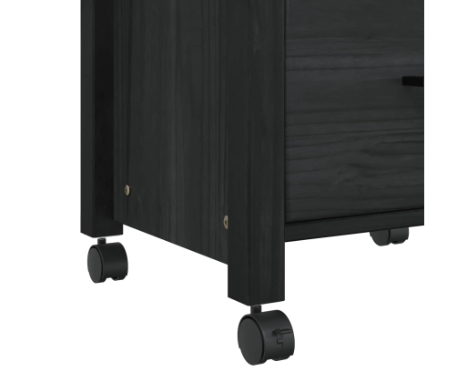 Virtuves Ratiņš Vienkrāsains Melna Vidaxl