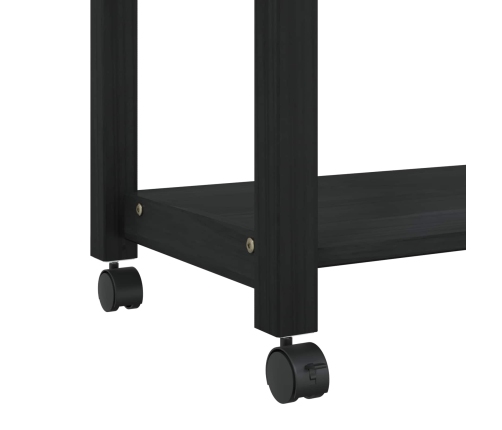 Virtuves Ratiņš Vienkrāsains Melna 88,5 X 40 X 60 Cm Vidaxl