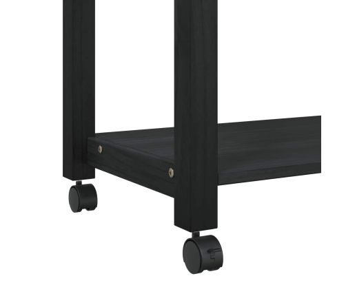 Virtuves Ratiņš Vienkrāsains Melna 88,5 X 40 X 48 Cm Vidaxl