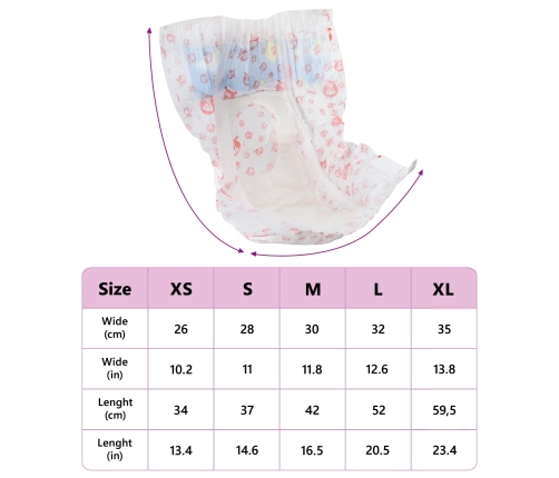 Vienreizējās Lietošanas Suņu Autiņbikses Mātītēm 50 Pcs Xs Vidaxl