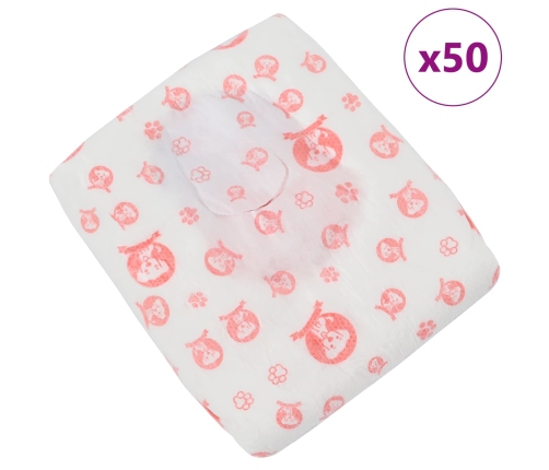 Vienreizējās Lietošanas Suņu Autiņbikses Mātītēm 50 Pcs Xs Vidaxl