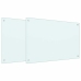 Virtuves Aizsargpanelis 2 Pcs Balts 90 X 60 Cm Rūdīts Stikls Vidaxl
