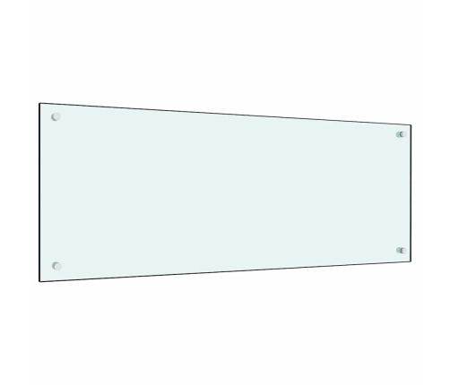 Virtuves Aizsargpanelis 2 Pcs Balts 100 X 40 Cm Rūdīts Stikls Vidaxl