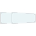 Virtuves Aizsargpanelis 2 Pcs Balts 100 X 40 Cm Rūdīts Stikls Vidaxl
