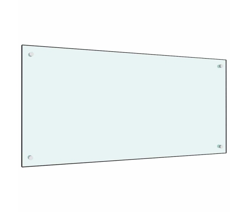 Virtuves Aizsargpanelis 2 Pcs Balts 100 X 50 Cm Rūdīts Stikls Vidaxl
