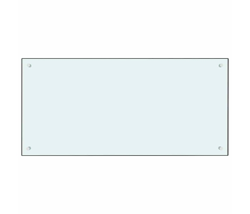 Virtuves Aizsargpanelis 2 Pcs Balts 100 X 50 Cm Rūdīts Stikls Vidaxl