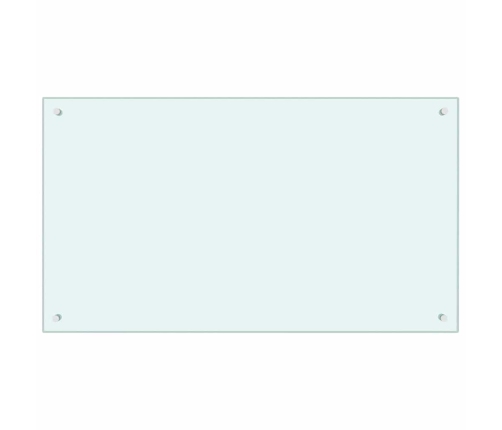Virtuves Aizsargpanelis 2 Pcs Balts 100 X 60 Cm Rūdīts Stikls Vidaxl
