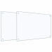 Virtuves Aizsargpanelis 2 Pcs Caurspīdīgs 90 X 60 Cm Vidaxl