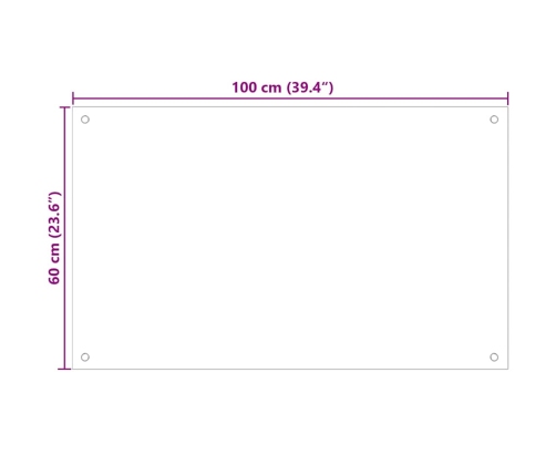 Virtuves Aizsargpanelis 2 Pcs Caurspīdīgs 100 X 60 Cm Vidaxl