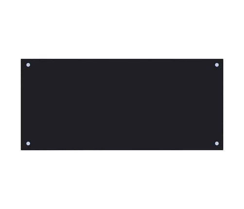 Virtuves Aizsargpanelis 2 Pcs Melna 90 X 40 Cm Rūdīts Stikls Vidaxl