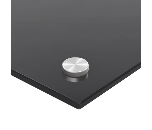 Virtuves Aizsargpaneli 2 Pcs Melna 90 X 50 Cm Temperēts Stikls Vidaxl