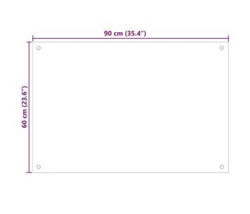 Virtuves Aizsargpanelis 2 Pcs Melna 90 X 60 Cm Rūdīts Stikls Vidaxl