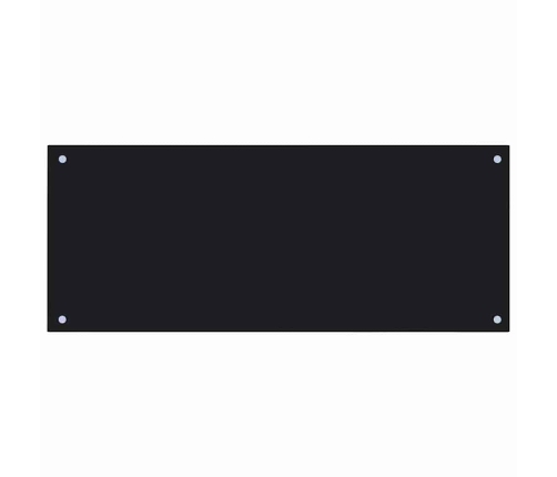 Virtuves Aizsargpanelis 2 Pcs Melna 100 X 40 Cm Rūdīts Stikls Vidaxl
