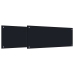 Virtuves Aizsargpanelis 2 Pcs Melna 100 X 40 Cm Rūdīts Stikls Vidaxl