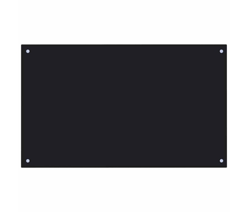 Virtuves Aizsargpanelis 2 Pcs Melna 100 X 60 Cm Rūdīts Stikls Vidaxl