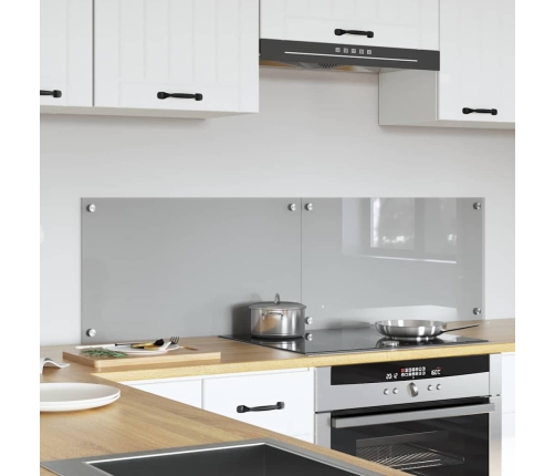 Virtuves Aizsargpanelis 2 Pcs Gaiši Pelēks 70 X 40 Cm Vidaxl