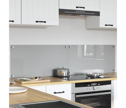 Virtuves Aizsargpanelis 2 Pcs Gaiši Pelēks 80 X 40 Cm Vidaxl