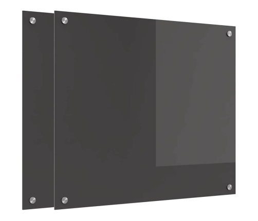 Virtuves Aizsargpanelis 2 Pcs Tumši Pelēks 70 X 60 Cm Vidaxl