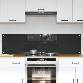 Virtuves Aizsargpanelis 2 Pcs Tumši Pelēks 80 X 40 Cm Vidaxl