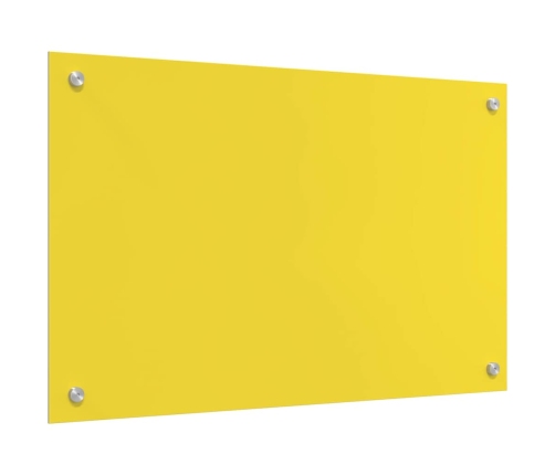 Virtuves Aizsargpanelis 2 Pcs Dzeltena 80 X 50 Cm Rūdīts Stikls Vidaxl