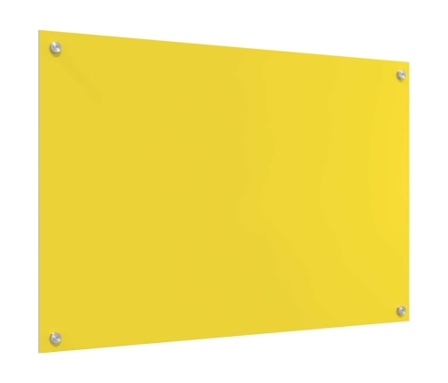 Virtuves Aizsargpanelis 2 Pcs Dzeltena 90 X 60 Cm Rūdīts Stikls Vidaxl