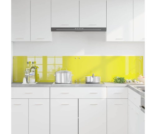 Virtuves Aizsargpanelis 2 Pcs Dzeltena 100 X 40 Cm Vidaxl