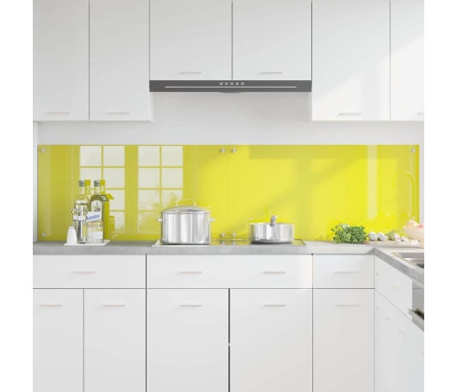 Virtuves Aizsargpanelis 2 Pcs Dzeltena 100 X 50 Cm Vidaxl