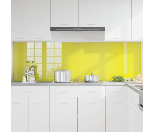 Virtuves Aizsargpanelis 2 Pcs Dzeltena 100 X 60 Cm Vidaxl