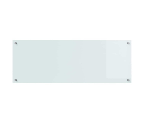 Virtuves Aizsargpanelis 2 Pcs Balts 110 X 40 Cm Rūdīts Stikls Vidaxl