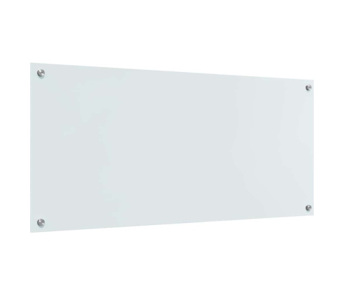 Virtuves Aizsargpanelis 2 Pcs Balts 110 X 50 Cm Rūdīts Stikls Vidaxl