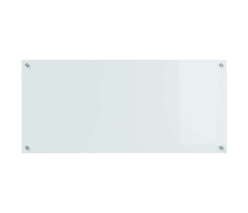 Virtuves Aizsargpanelis 2 Pcs Balts 110 X 50 Cm Rūdīts Stikls Vidaxl