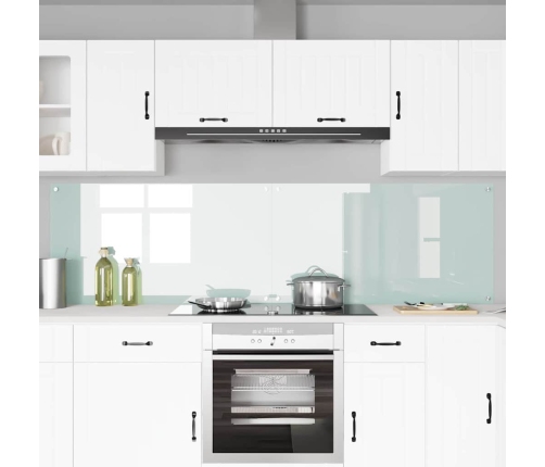 Virtuves Aizsargpanelis 2 Pcs Balts 110 X 60 Cm Rūdīts Stikls Vidaxl