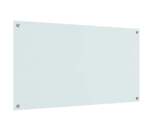 Virtuves Aizsargpanelis 2 Pcs Balts 110 X 60 Cm Rūdīts Stikls Vidaxl