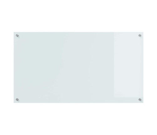 Virtuves Aizsargpanelis 2 Pcs Balts 110 X 60 Cm Rūdīts Stikls Vidaxl