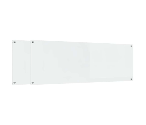 Virtuves Aizsargpanelis 2 Pcs Caurspīdīgs 120 X 40 Cm Vidaxl