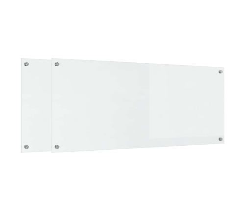 Virtuves Aizsargpanelis 2 Pcs Caurspīdīgs 120 X 50 Cm Vidaxl